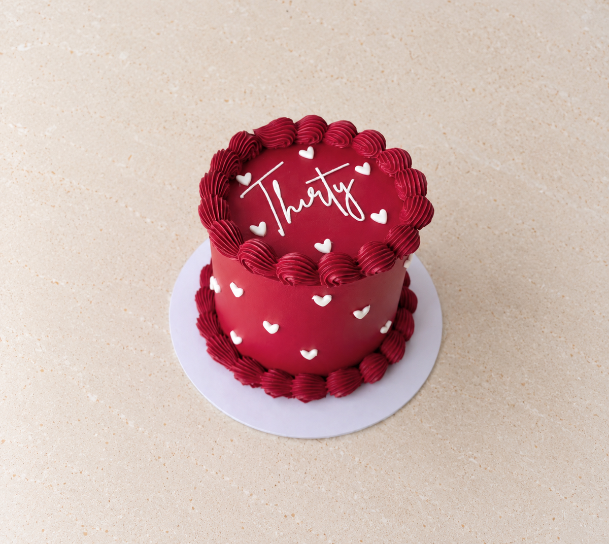 Cake of hearts