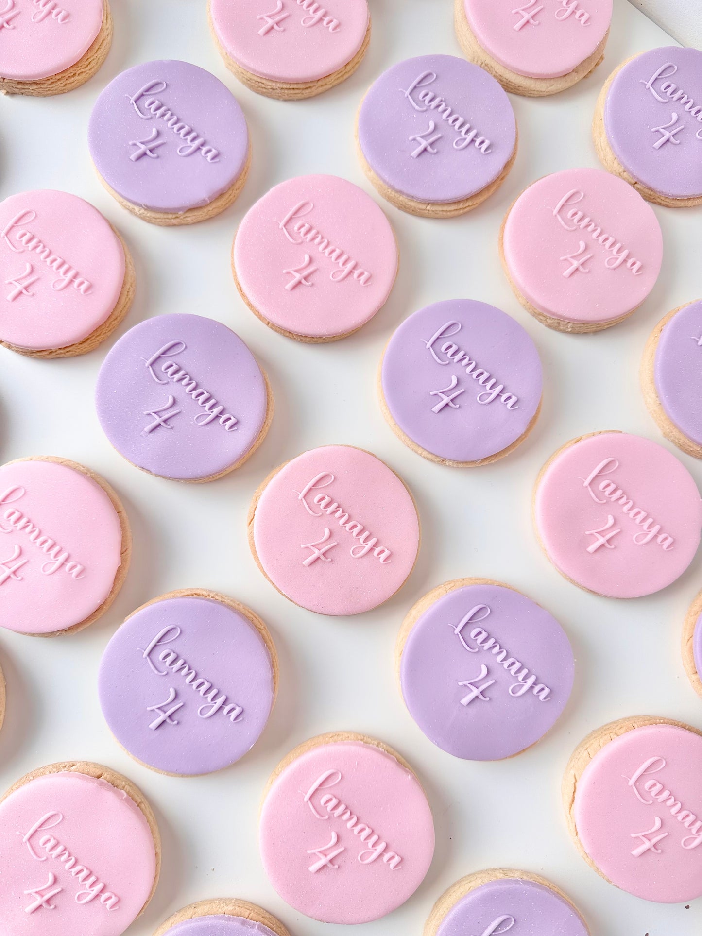 Personalised name & age shortbread biscuits