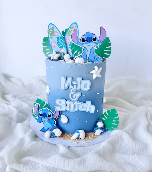 Stitch themed cake