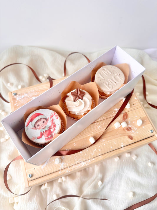 Elf Arrival Cupcakes
